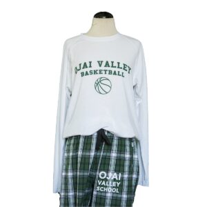 White Basketball Long-Sleeve Tee
